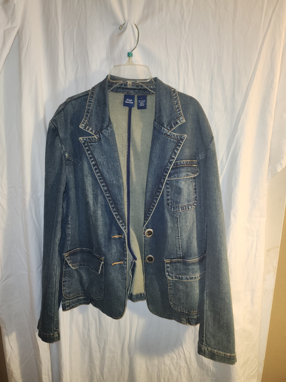High Sierra Blue Denim Blazer Jacket